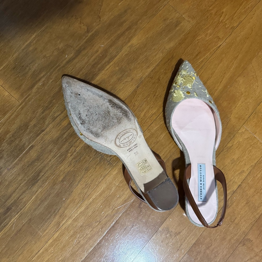 STUBBS &WOOTTON Shoes Size 39EU Cloth Sandals - Picture 4 of 6